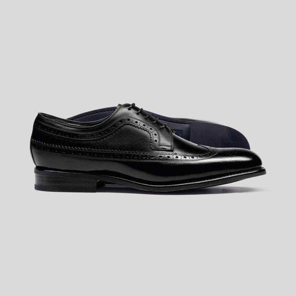 Charles Tyrwhitt Black Bloomsbury Brogue Shoes 7